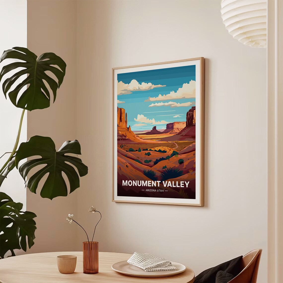 Monument Valley Travel Poster, Scenic Landscape Print - Image 2
