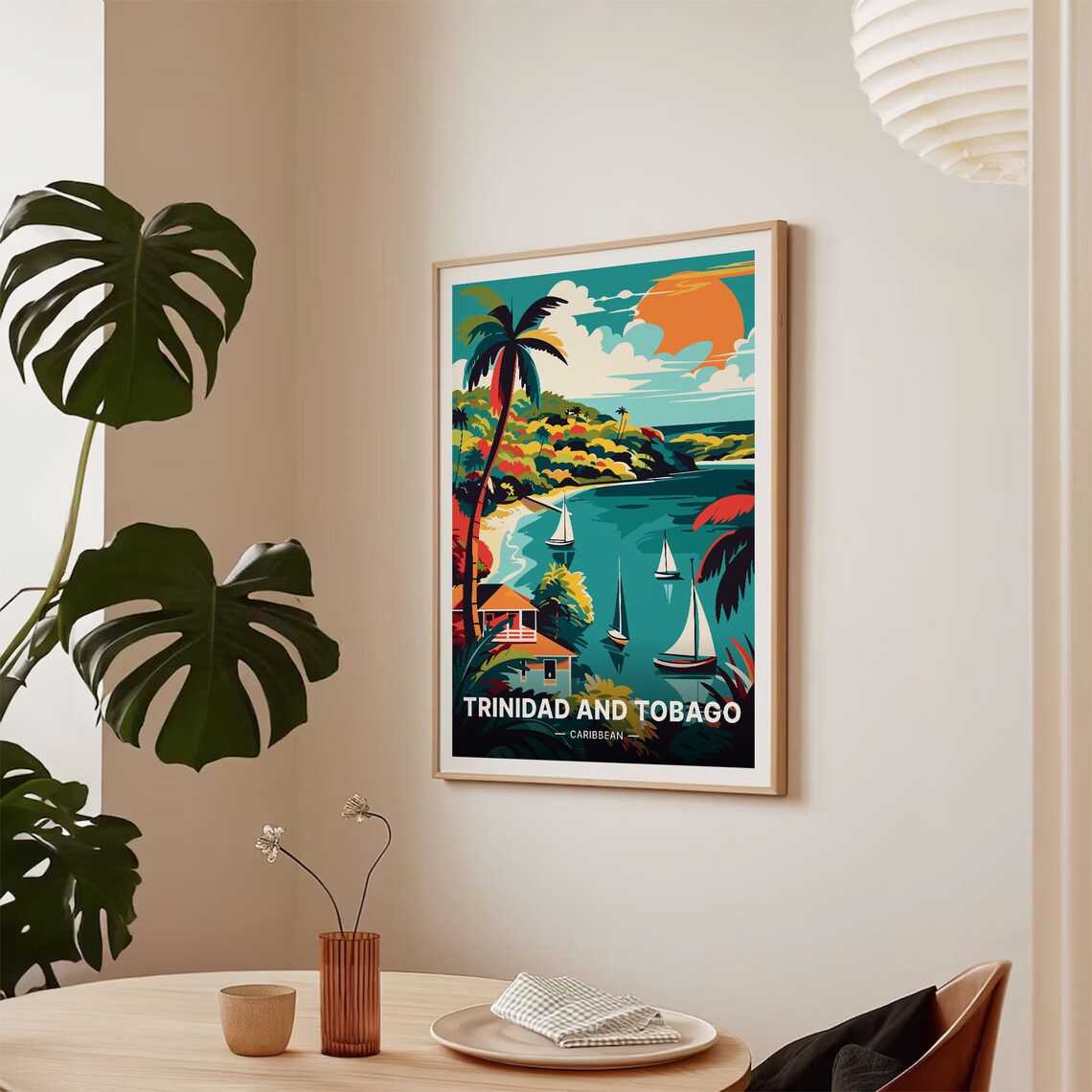 Trinidad And Tobago Caribbean Travel Poster - Image 2