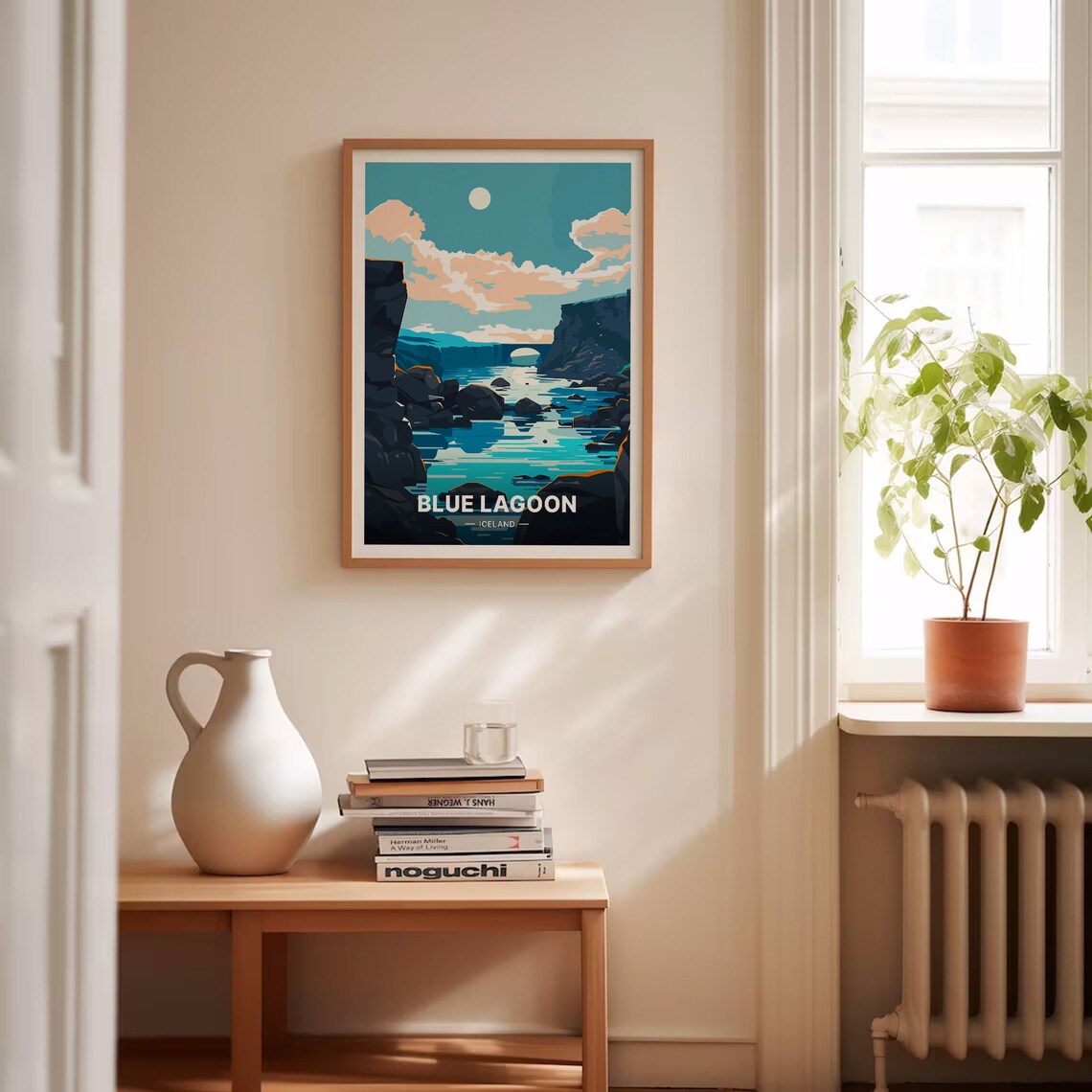 Iceland Blue Lagoon Travel Poster, Scenic Landscape Print - Image 4