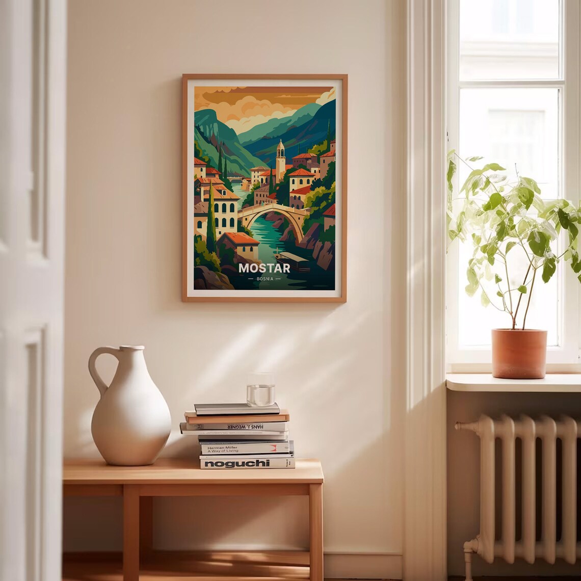 Mostar Bosnia Travel Poster Herzegovina Landscape Art Stari Most Bridge Wall Decor Cityscape Room Decoration Unique Travel C20 538 - Image 4