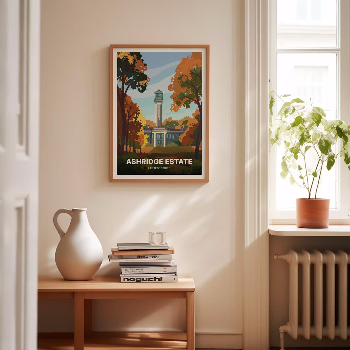 Ashridge Estate Hertfordshire Monument Autumn Woods Art Poster - Image 4