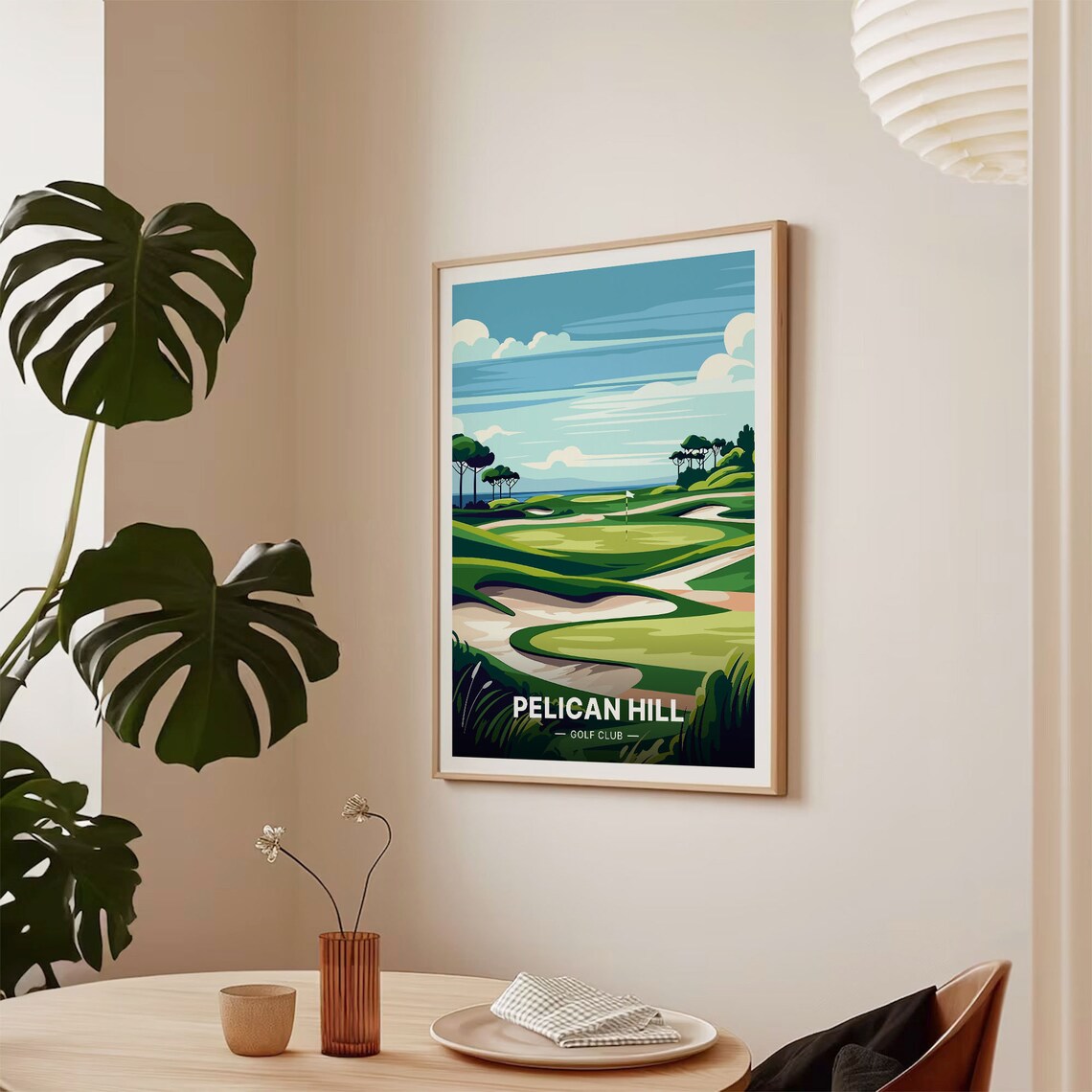 Pelican Hill Golf Club Coastal Ocean View Fairway Travel Poster - Image 2