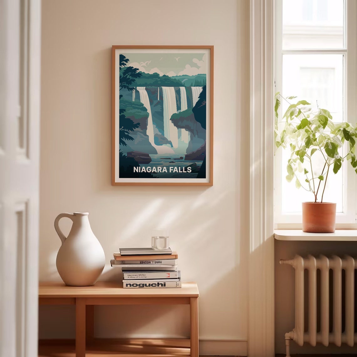 Niagara Falls Cascading Waterfalls Misty Cliffs Scenic Travel Poster - Image 4