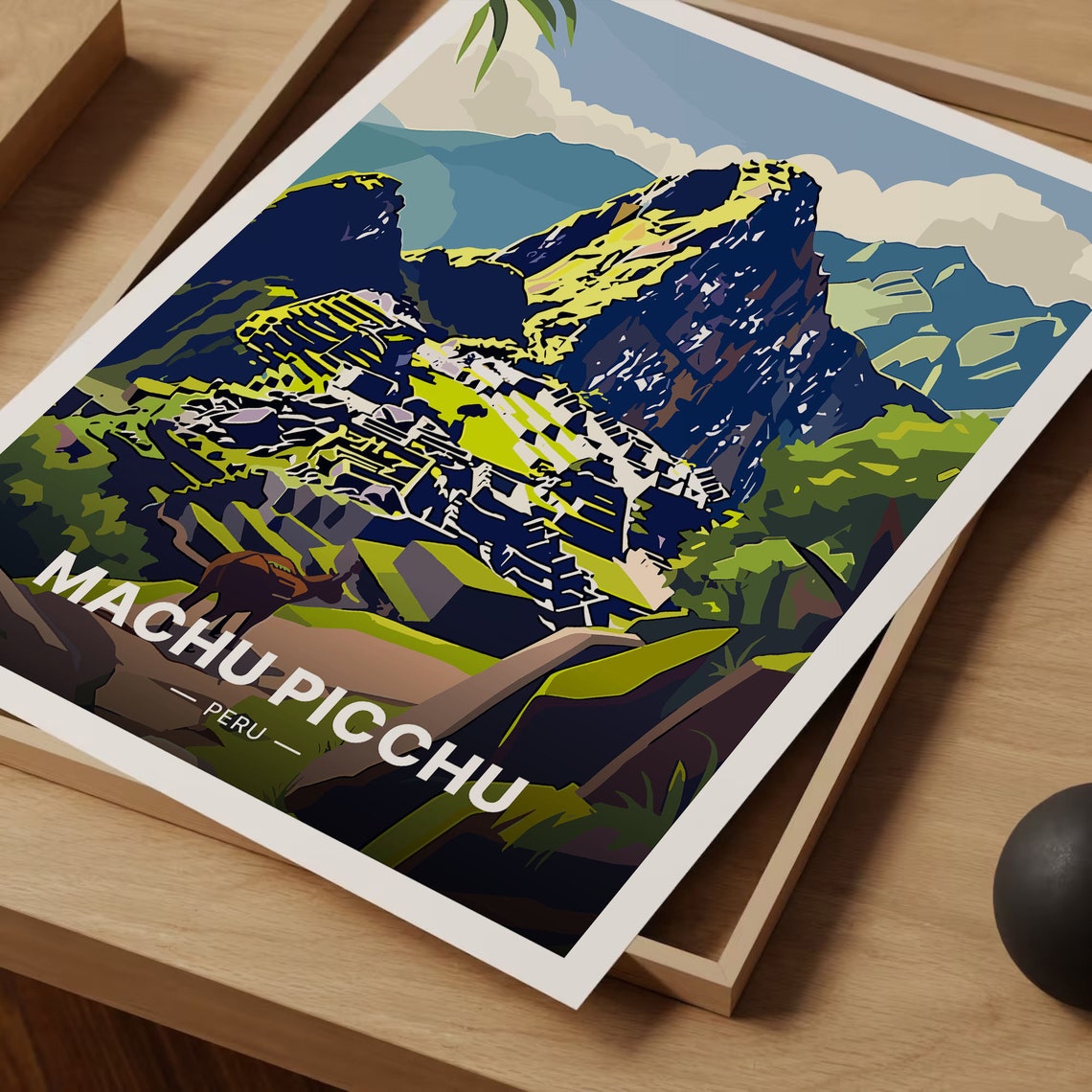 Machu Picchu Peru Inca Citadel Andes Mountains Ruins View Poster - Image 3