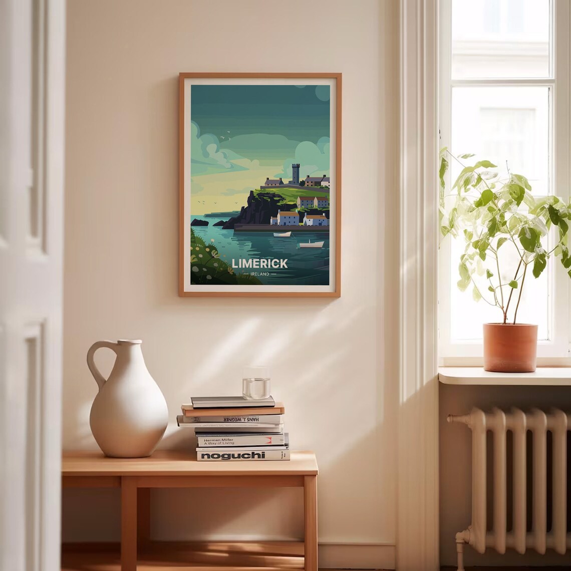 Limerick City Map Travel Poster, Vintage Style - Image 4