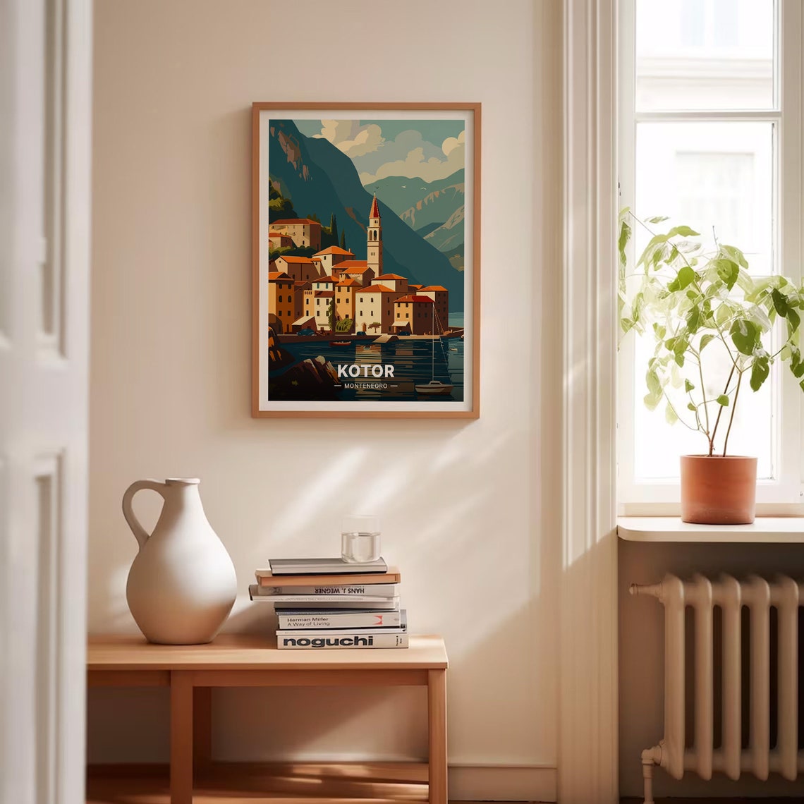Kotor Montenegro Old Town Bay Mountain Waterfront Travel Poster - Image 4