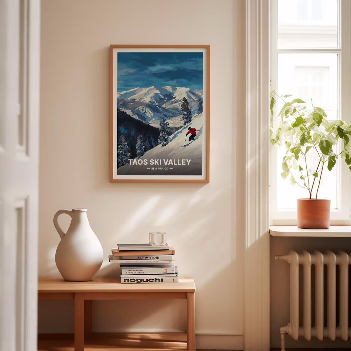 Taos Ski Valley Retro Travel Poster, New Mexico - Image 4