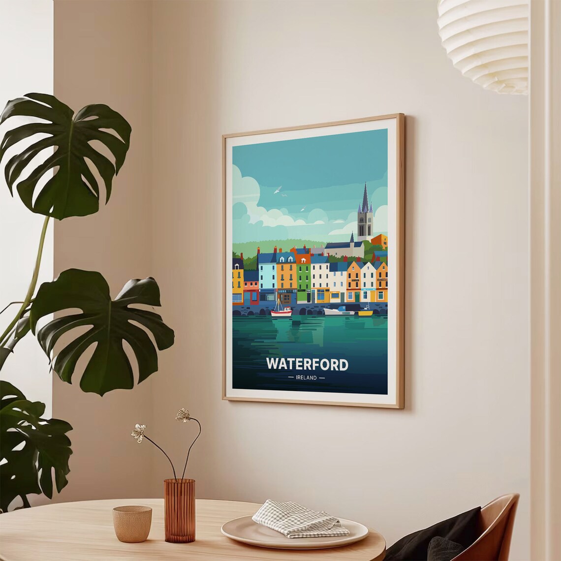 Waterford Travel Poster, Ireland County Map Decor - Image 2