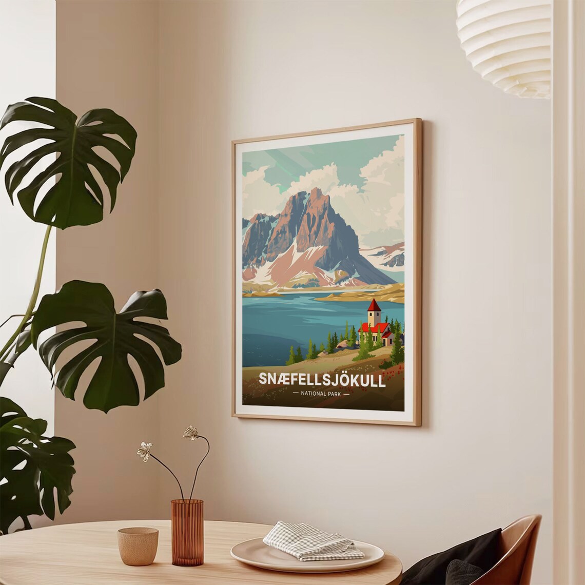 Snaefellsjokull National Park Iceland Glacier Volcano Travel Poster - Image 2