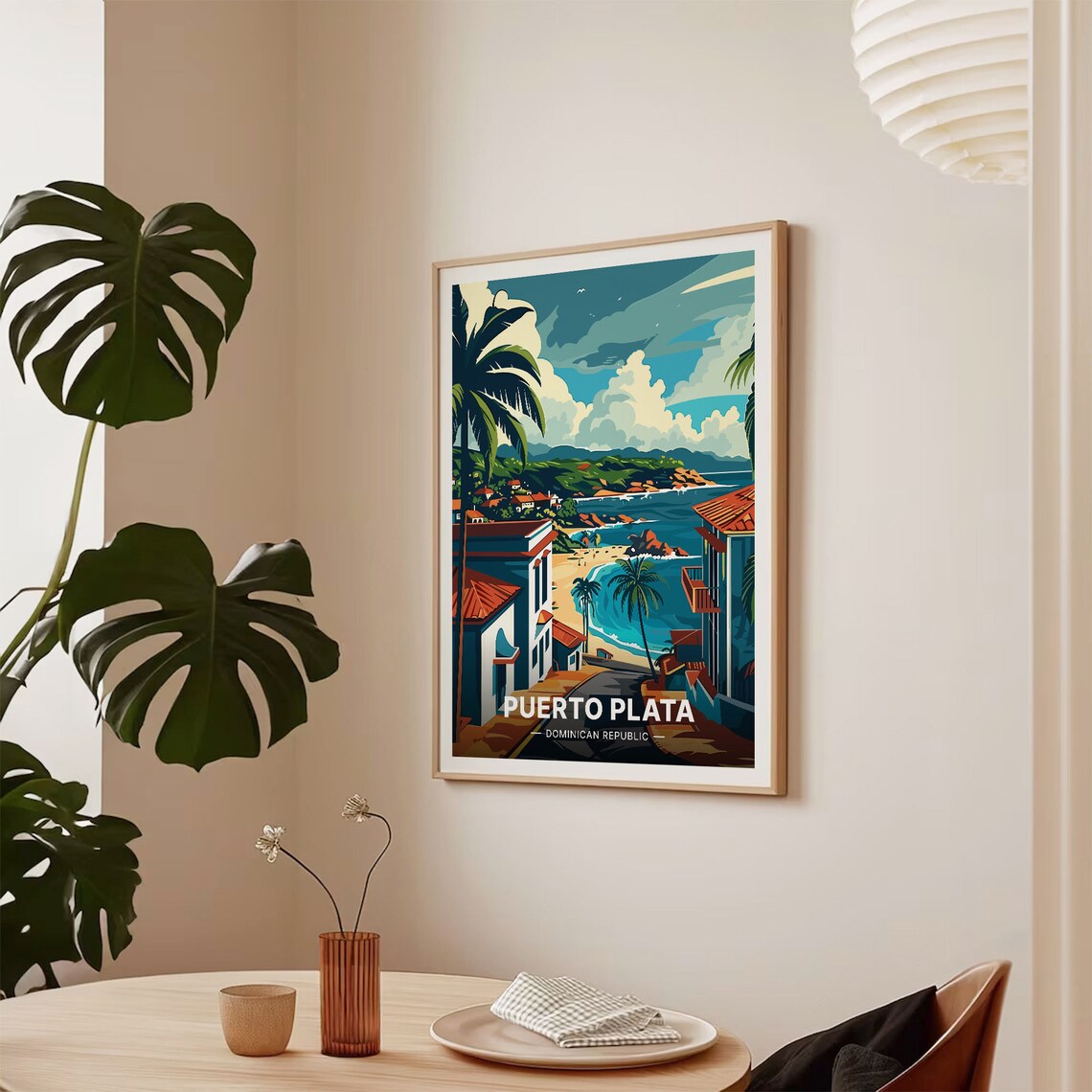 Puerto Plata Caribbean Travel Poster, Scenic Art Print - Image 2