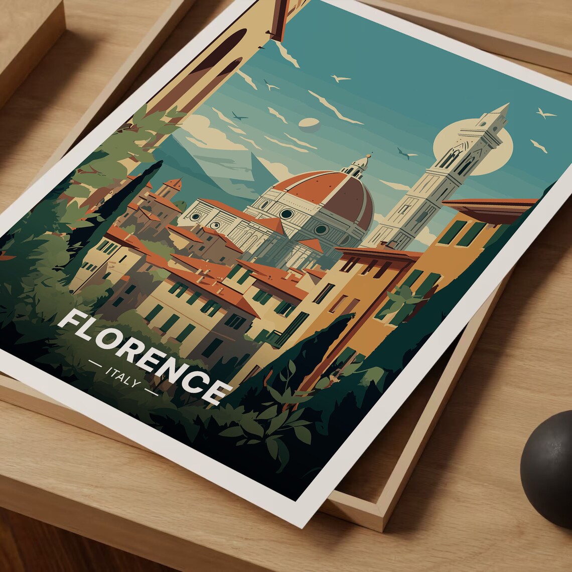Florence Italy Vintage Travel Poster Print - Image 3