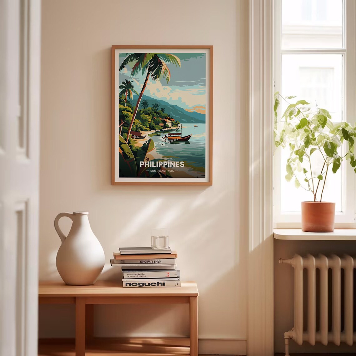 Philippines Travel Poster, Scenic Landscape Illustration - Image 4