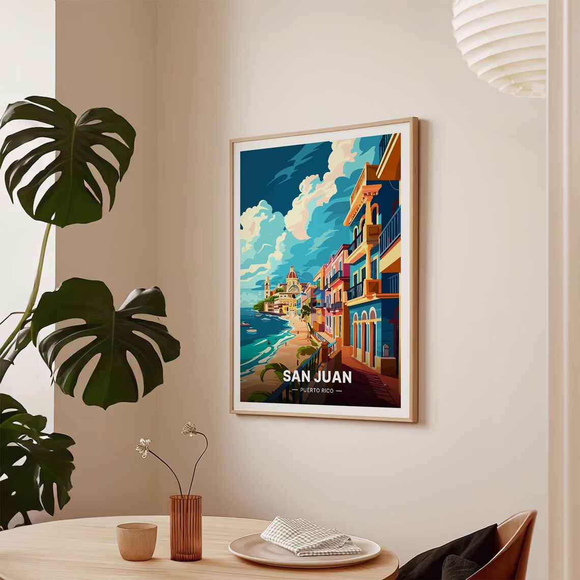 San Juan Travel Poster, Caribbean Destination Art Print - Image 2