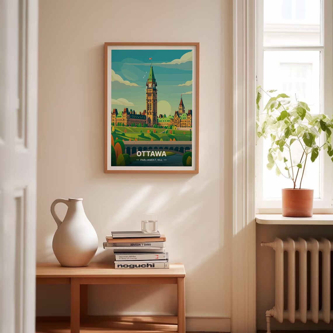 Ottawa Travel Poster, Canada City Skyline Art - Image 4