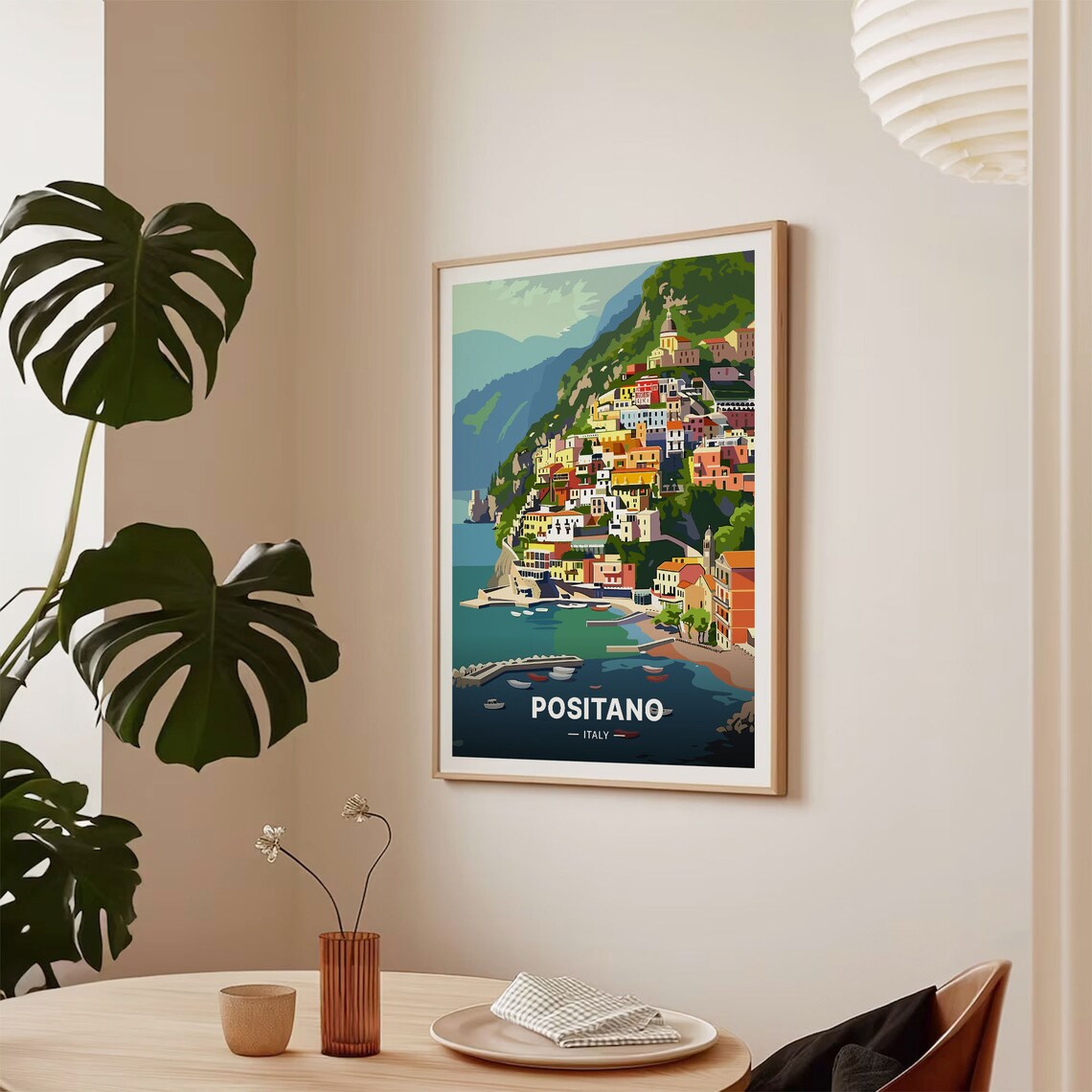 Positano Travel Poster, Italian Coastline Art Print - Image 2
