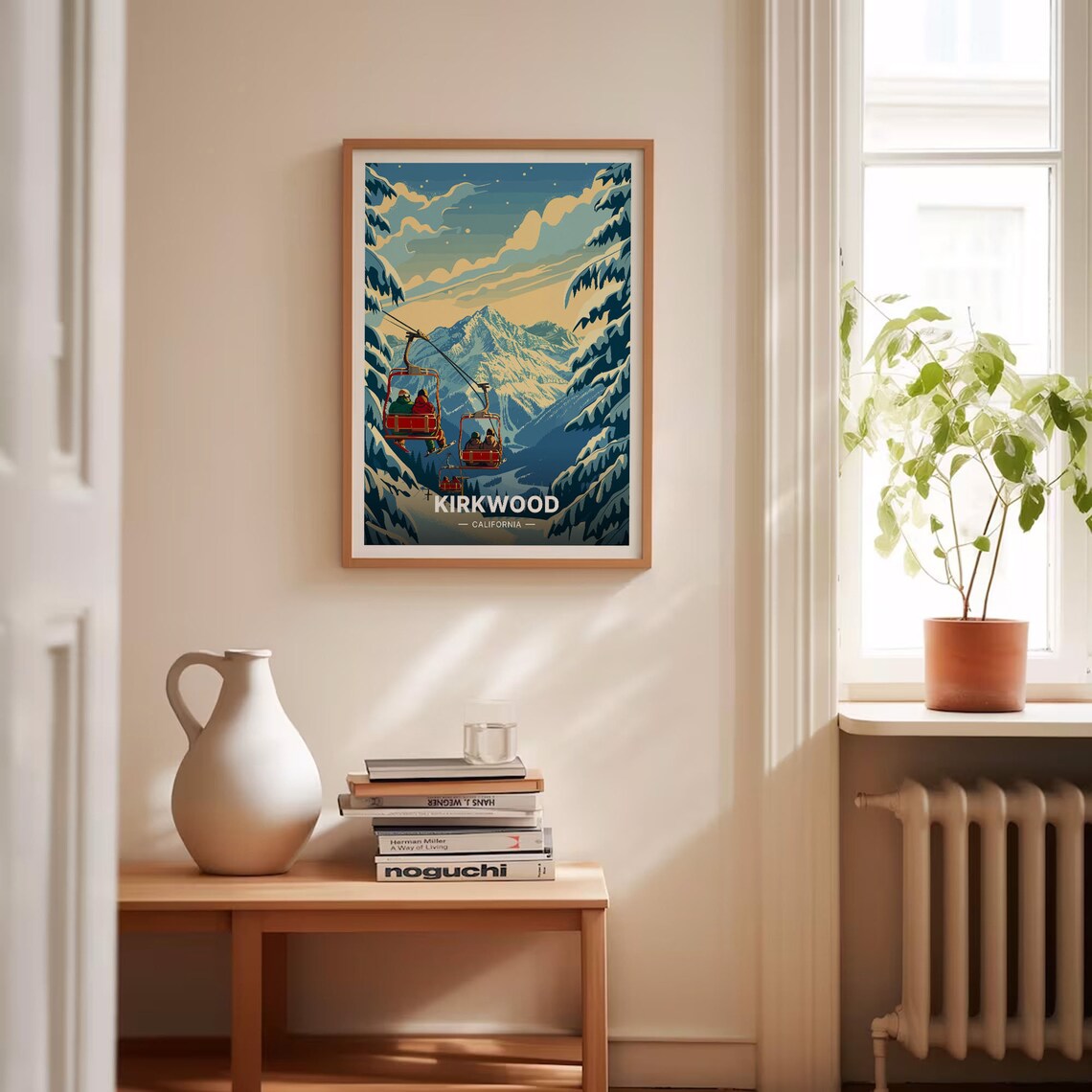 Kirkwood Ski Resort Travel Poster, Lake Tahoe Scenery - Image 4