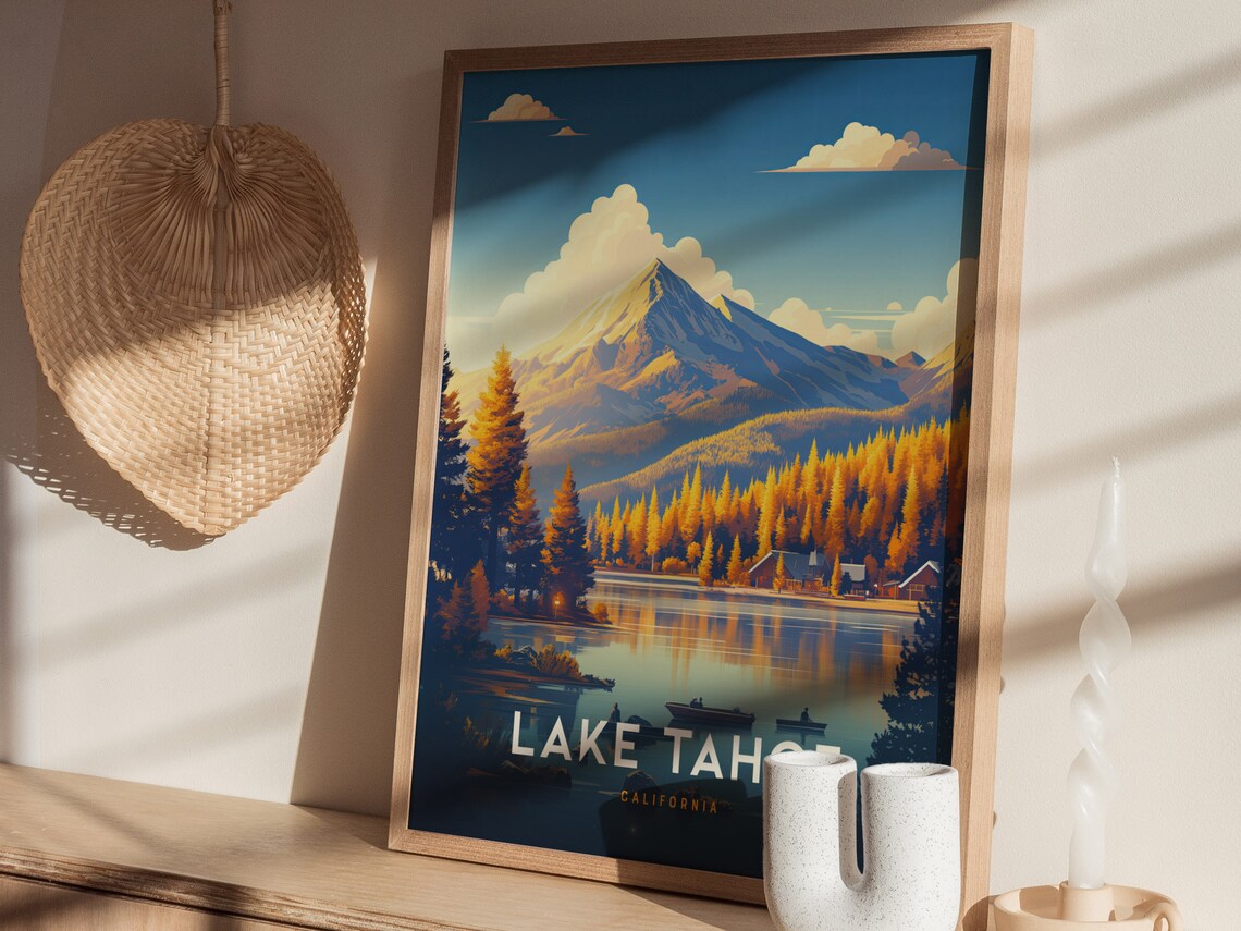 Lake Tahoe National Park Travel Gift Poster - Image 4