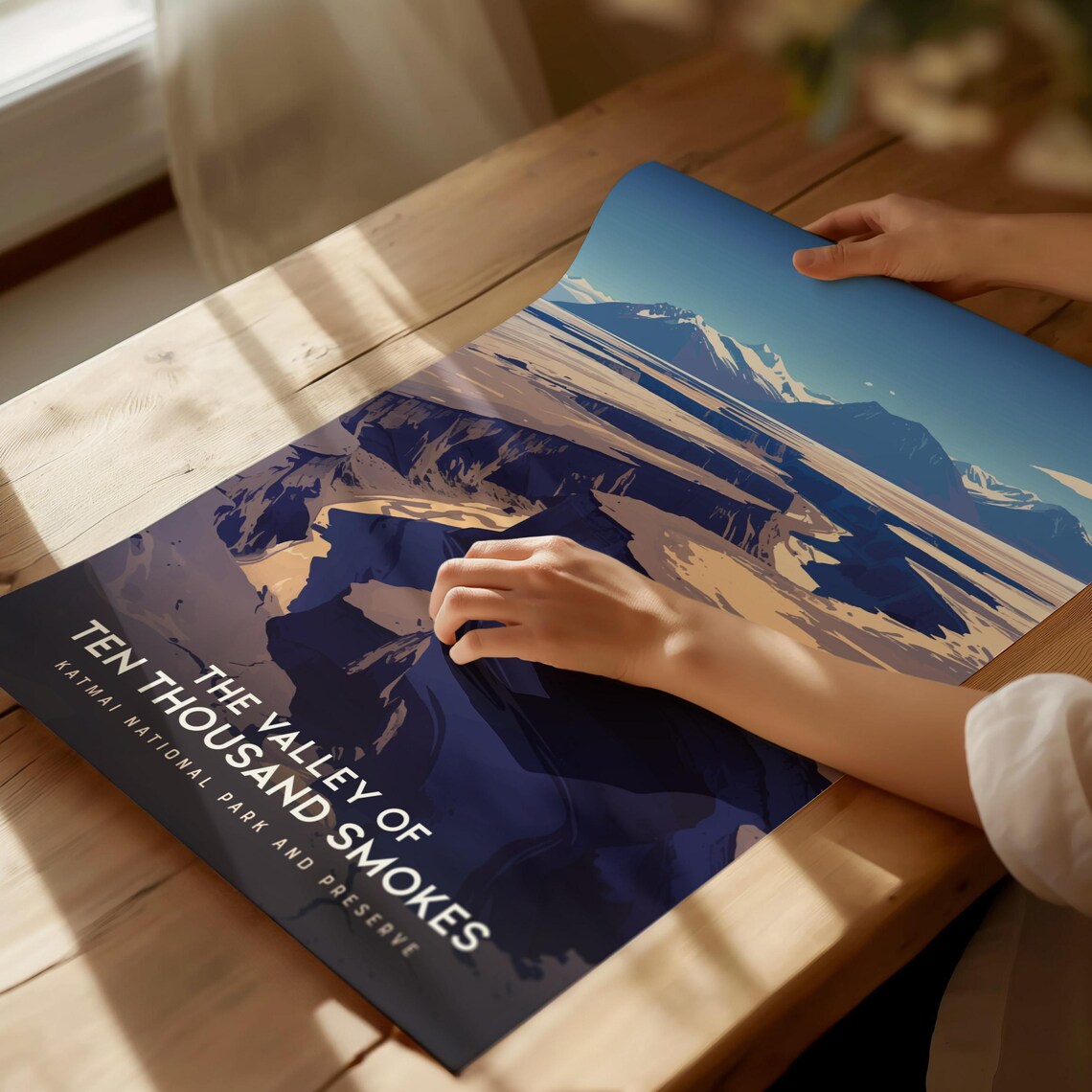 Katmai Valley of Ten Thousand Smokes Volcanic Landscape Poster - Image 3