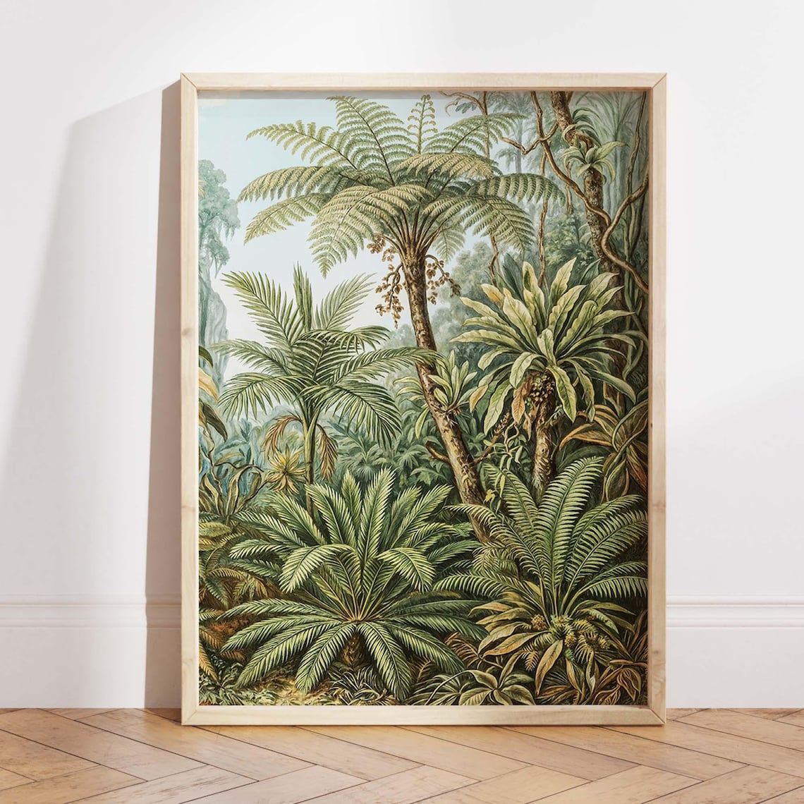 Vintage Tropical Jungle Botanical Poster