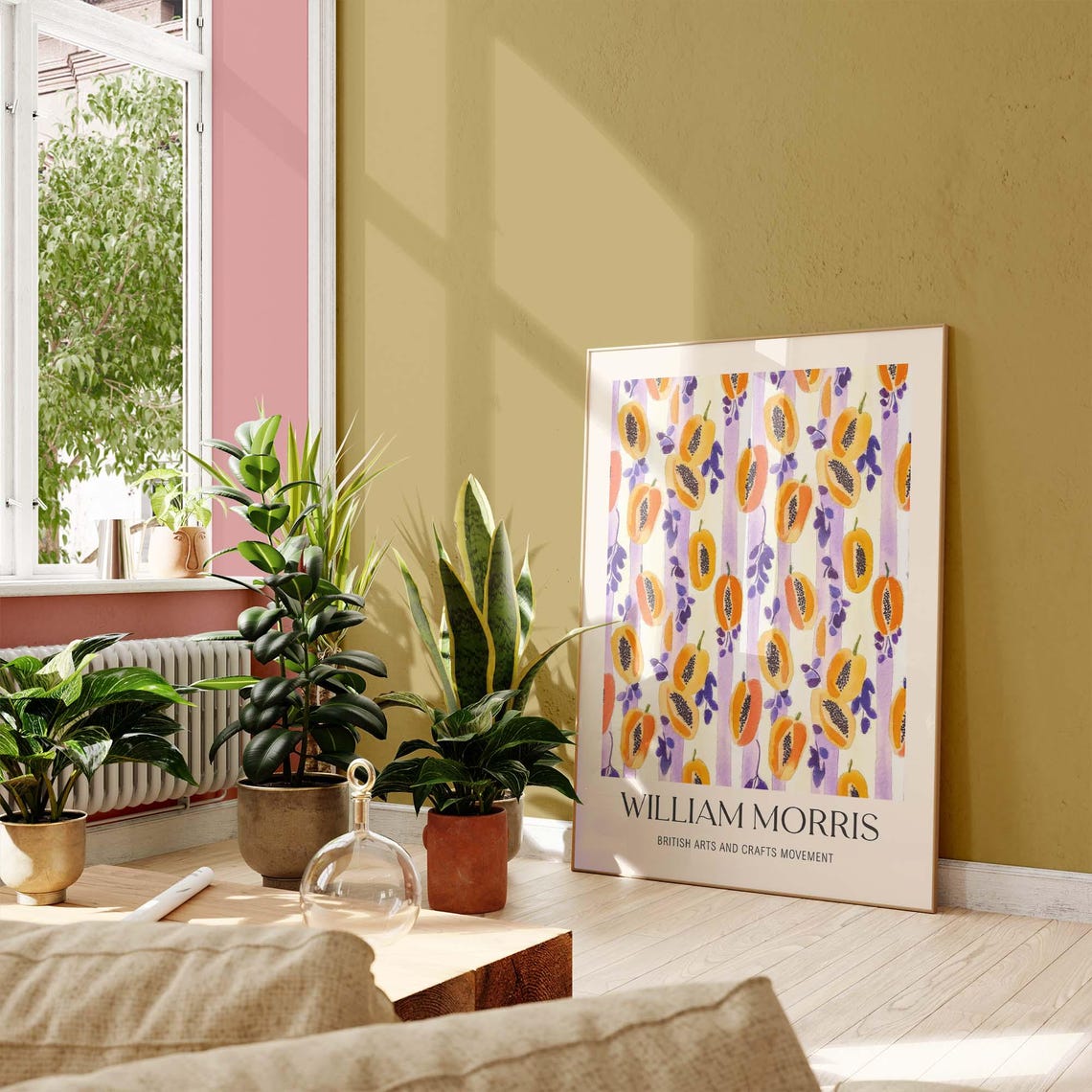 William Morris Papaya Fruit Pattern Arts And Crafts Style Poster - Image 2