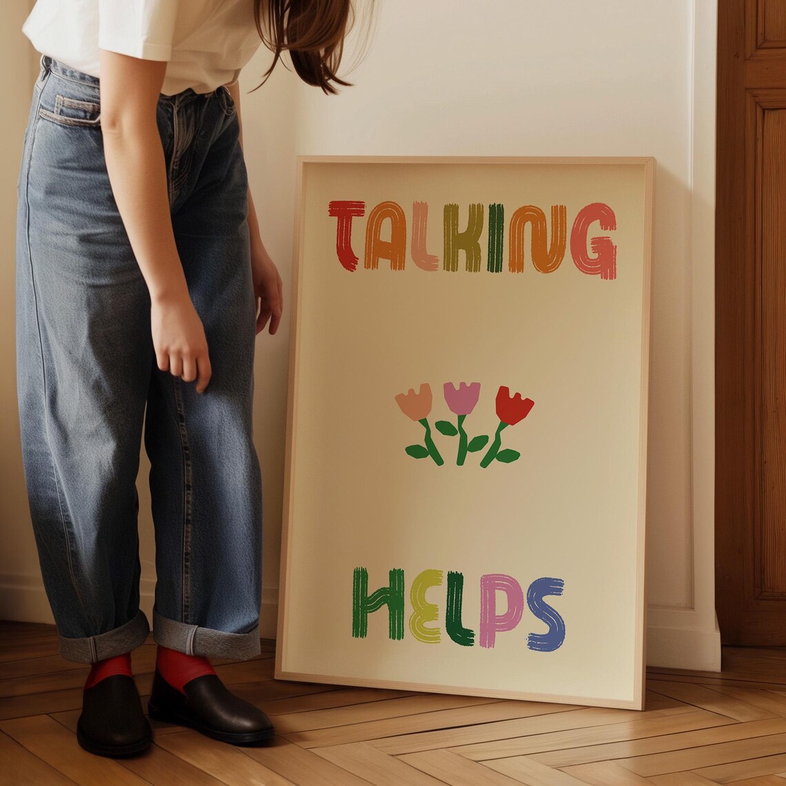 Therapy Talking Helps, Therapist Office Decor - Image 2