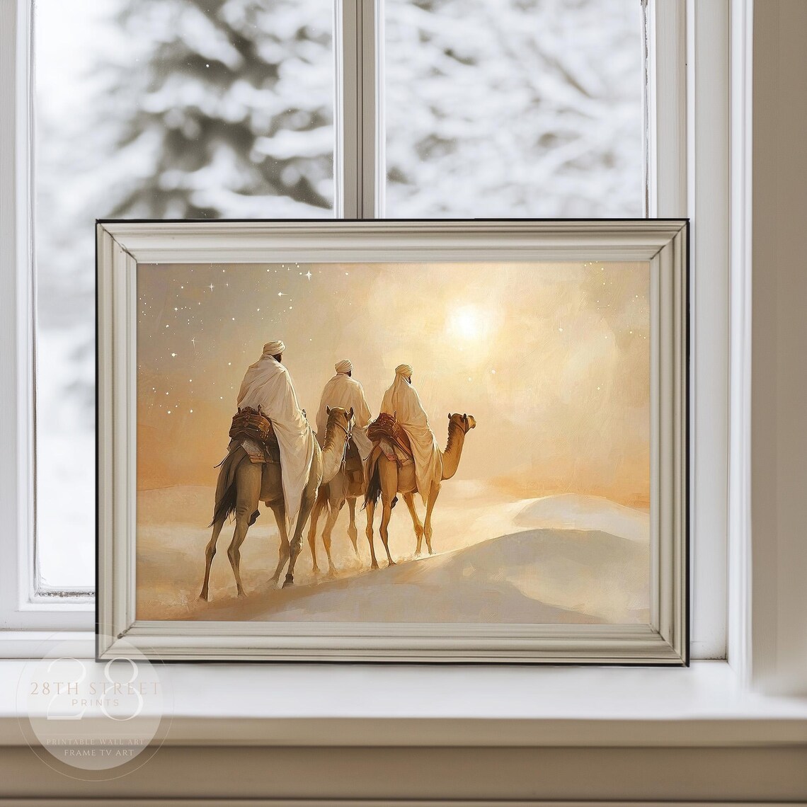 Wise Men Seek Him Christmas Star Art Print - Image 3