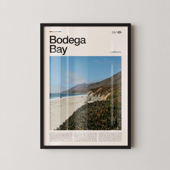 Bodega Bay Print Wall Art Poster Photo Doran Regional Park