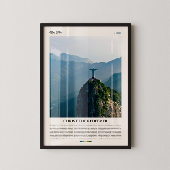 Christ the Redeemer Corcovado Mountain Summit Brazil Photo Poster
