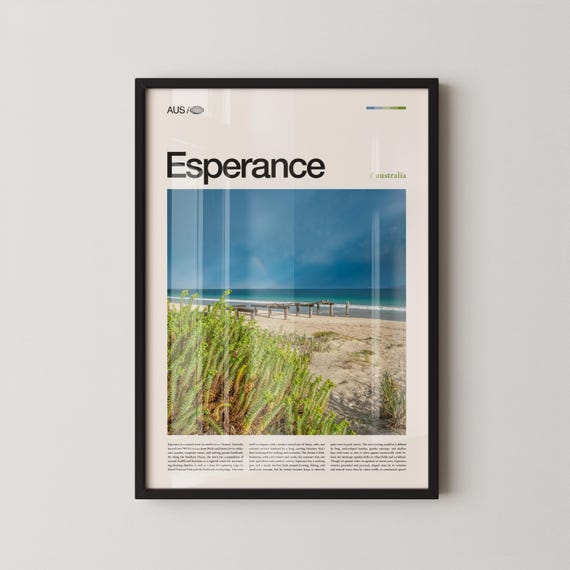Esperance Print Wall Art Poster Photography Australian Coastal Town Oceanfront Decor