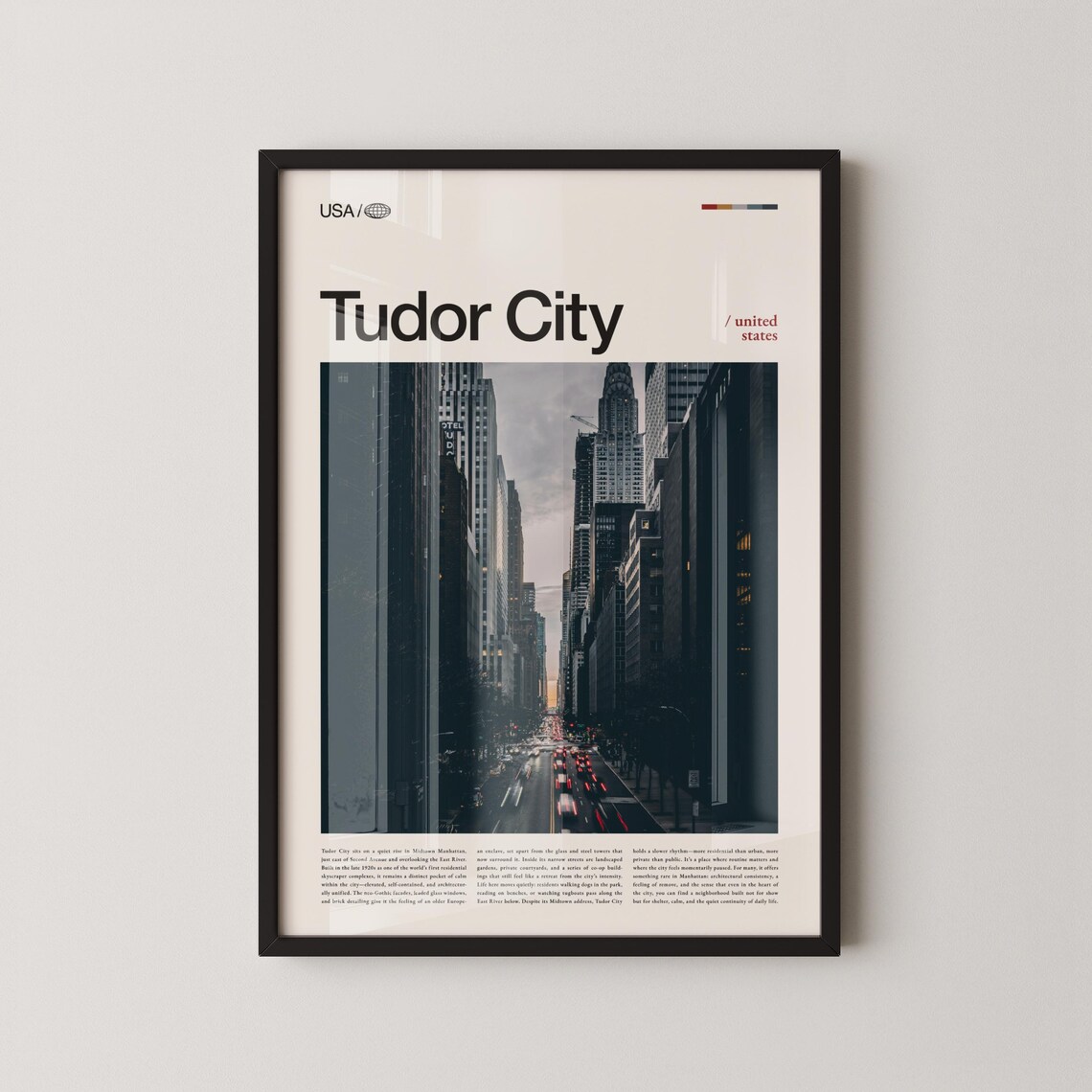 Tudor City Midtown Manhattan Chrysler Building Street Photo Poster