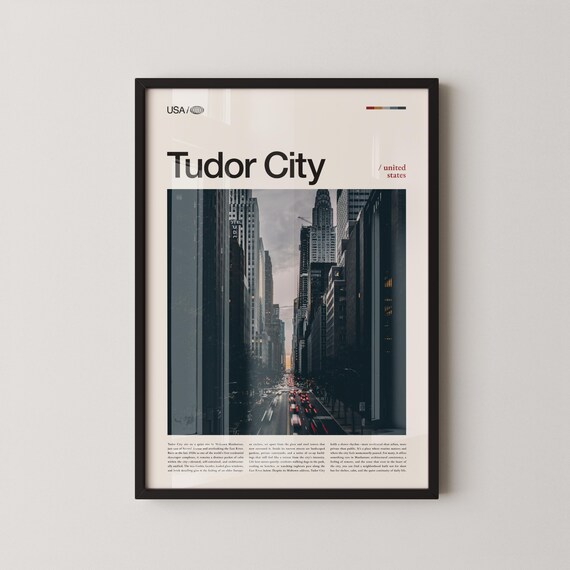 Tudor City Midtown Manhattan Chrysler Building Street Photo Poster