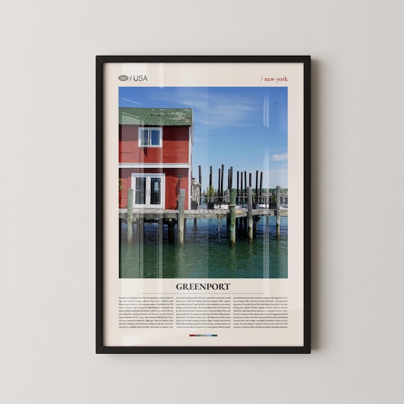 Greenport Long Island New York Harbor Photography Travel Wall Poster