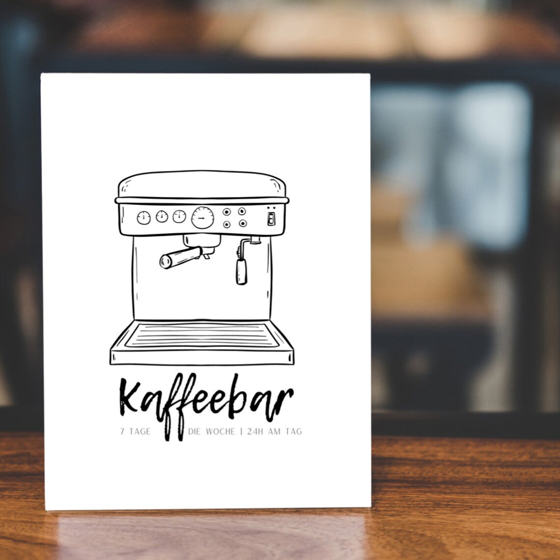 Coffee Art Kitchen Decor, Funny Foodie Poster - Image 2