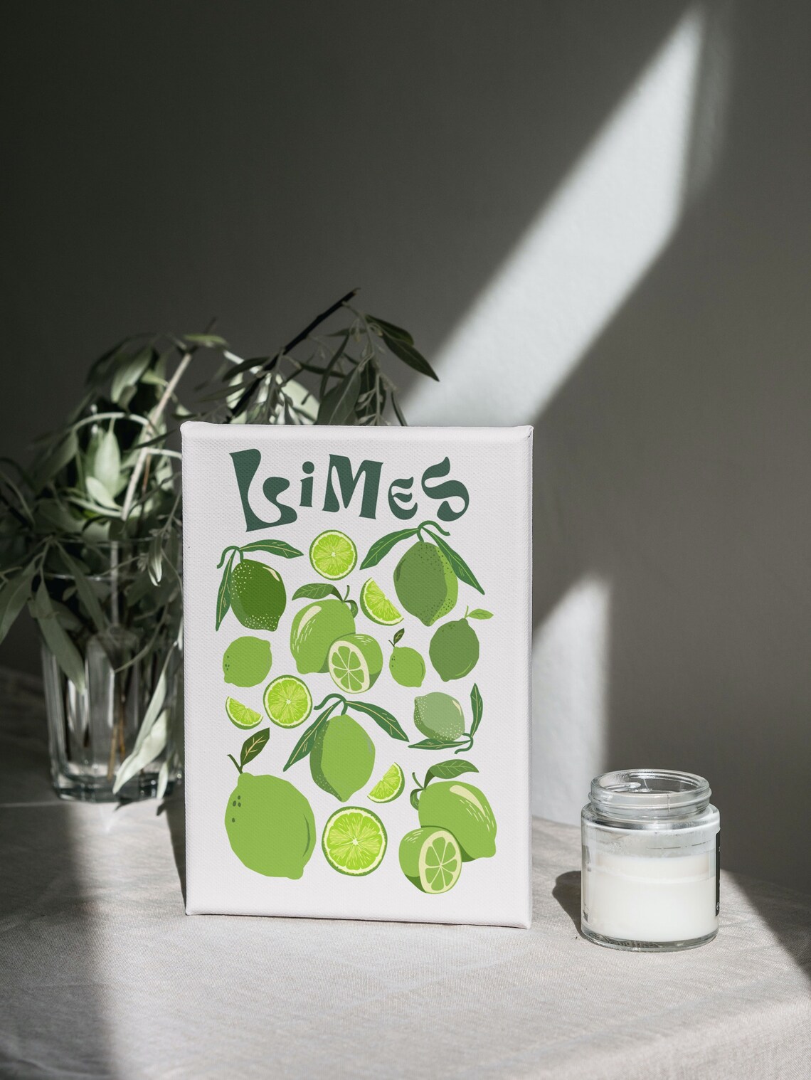 Limes Retro Kitchen Art Print, Funky Citrus Poster - Image 3