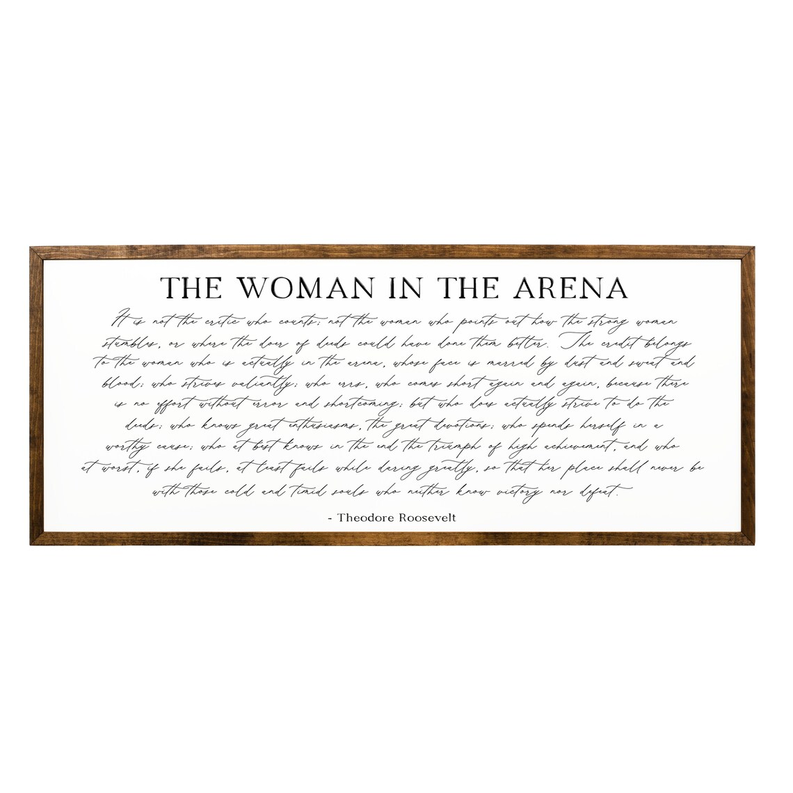 The Woman In The Arena, Theodore Roosevelt Wall Art Print - Image 2