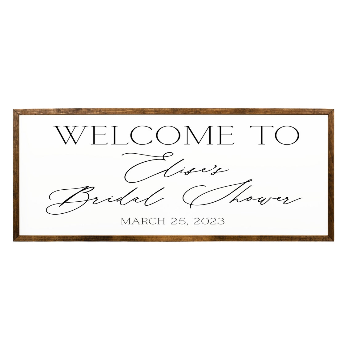 Welcome To Elise's Bridal Shower Personalized Name Sign Wall Poster - Image 2