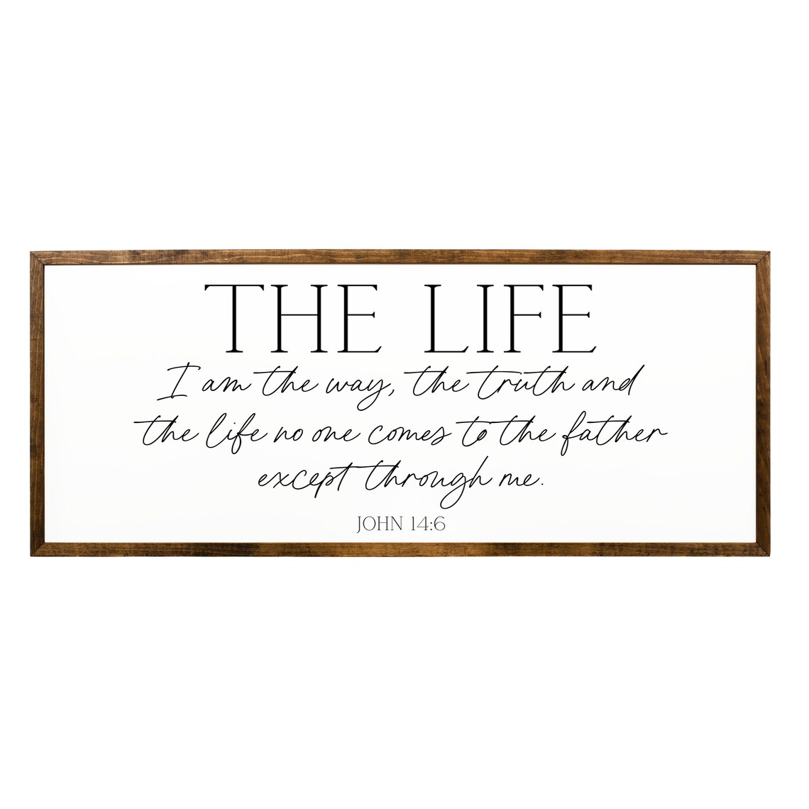 John 14:6 Scripture Sign, Christian Wall Art Print - Image 2