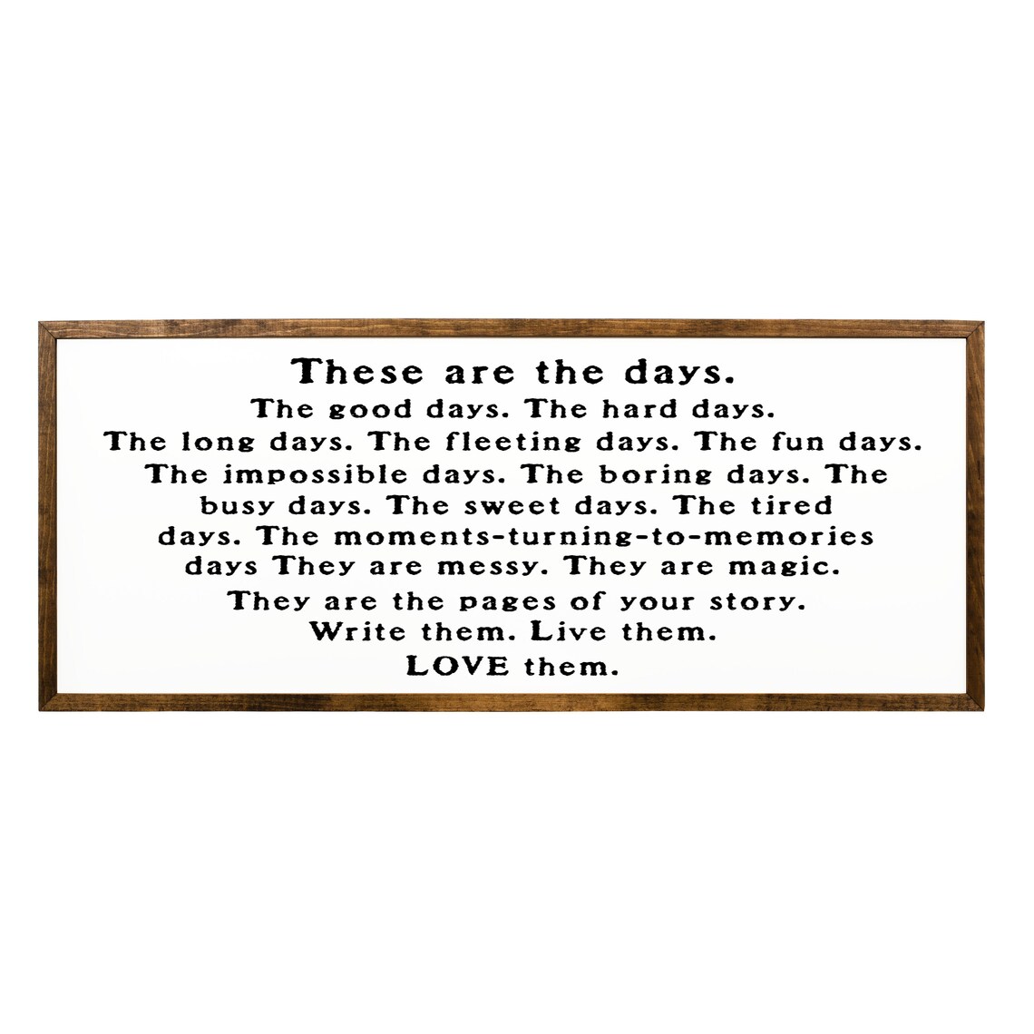 These Are the Days Quote, Living Room Art Print - Image 2