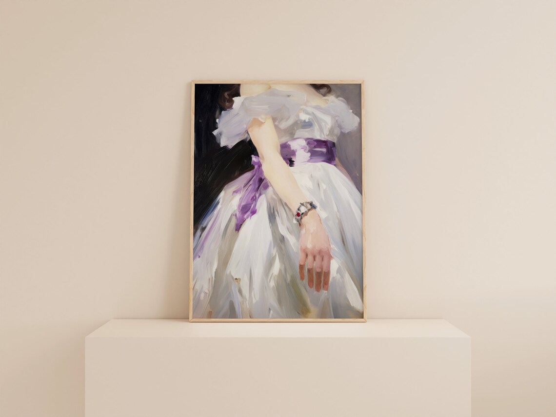 Purple Princess Print, Victorian Royalcore Art Print - Image 2