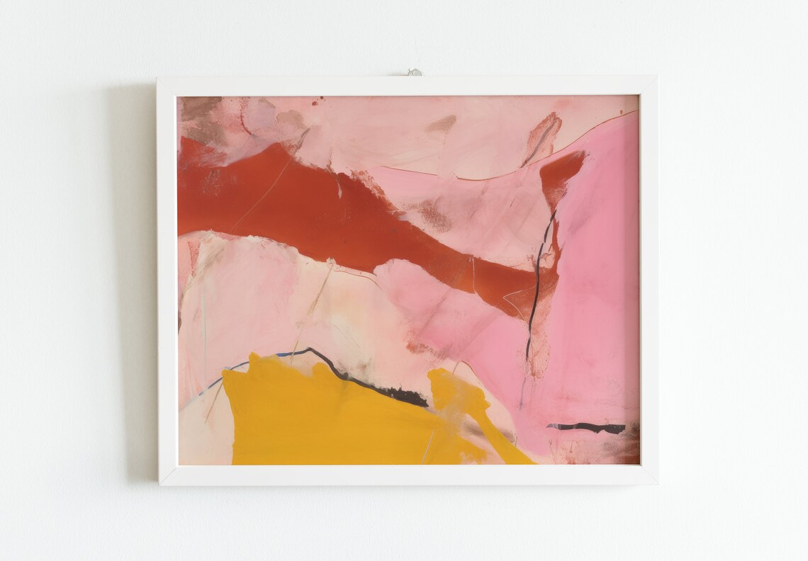Pink Maximalist Art Print, 2000s Aesthetic Decor - Image 2