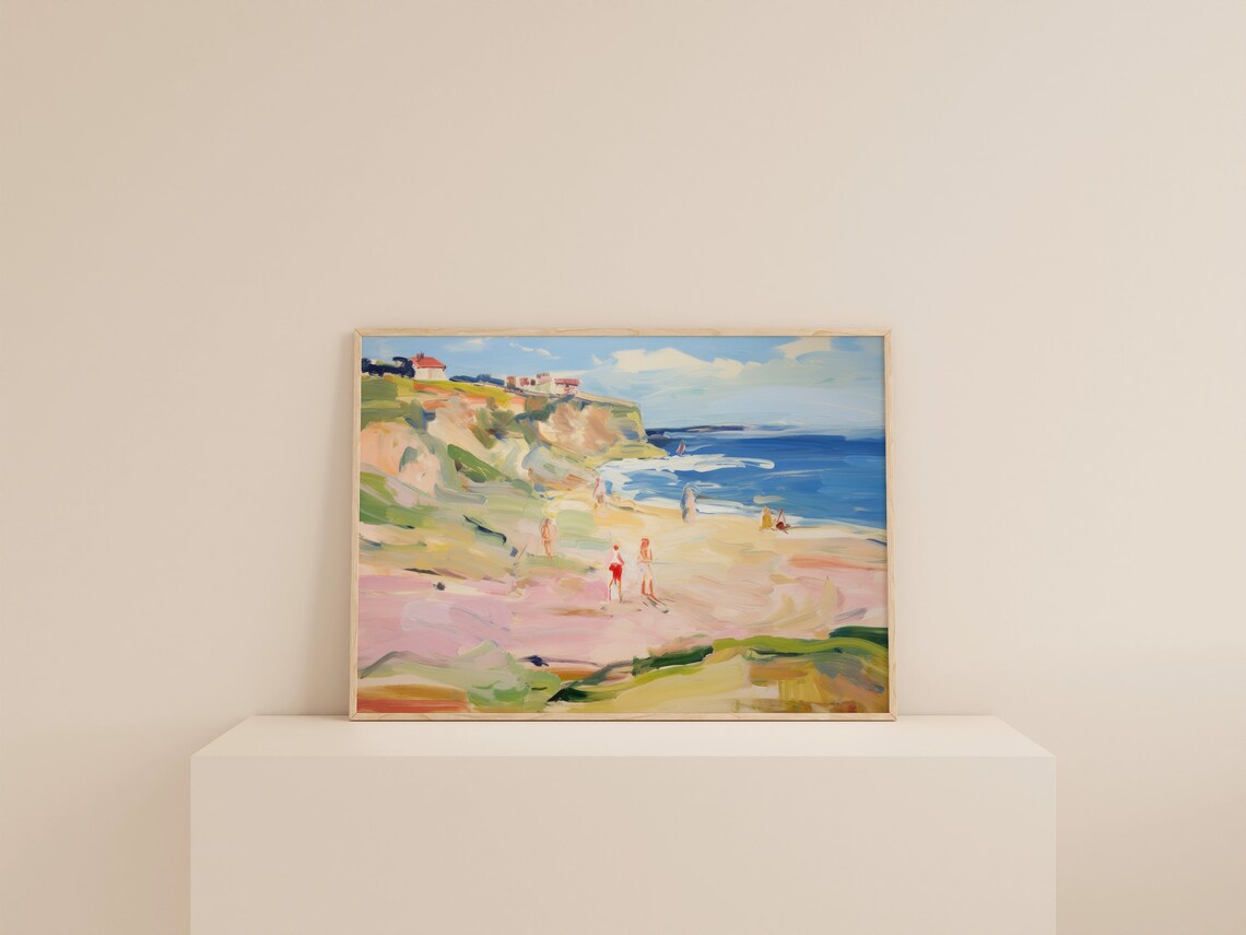 Preppy Beach Abstract Coastal Art Print - Image 2