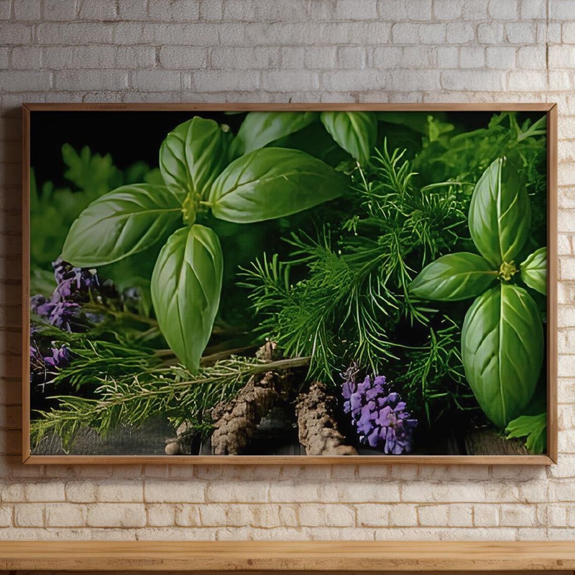 Fresh Herbs Healthy Food Wall Art, Poster