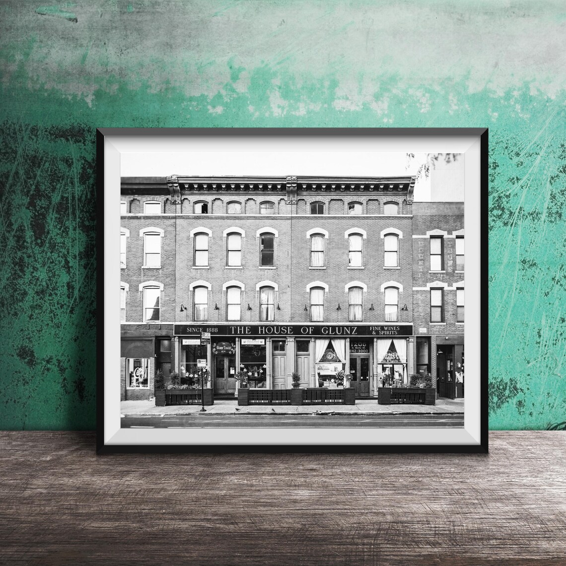 The House of Glunz Fine Wines Tavern Front Old Town Chicago Poster - Image 2