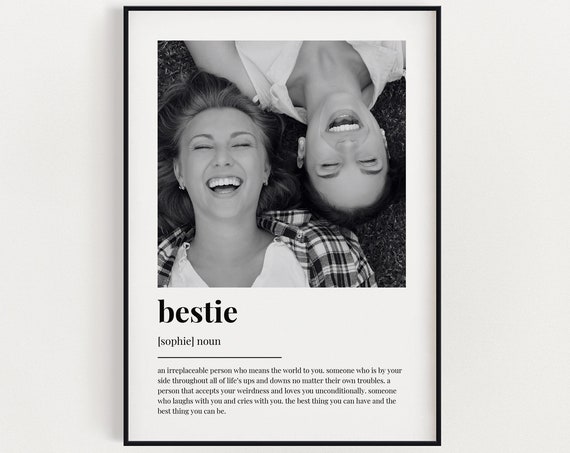 Personalised Bestie Definition Wall Art Print