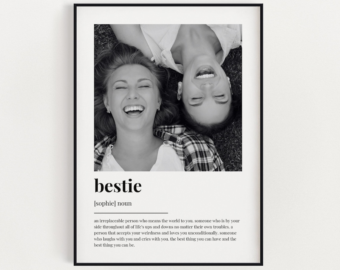 Personalised Bestie Definition Wall Art Print