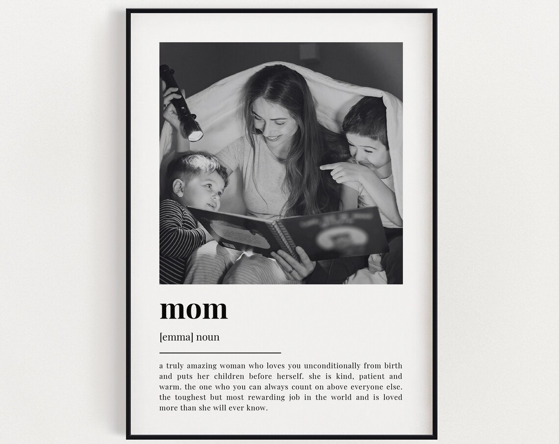 Personalised Mom Definition Quote Art Print