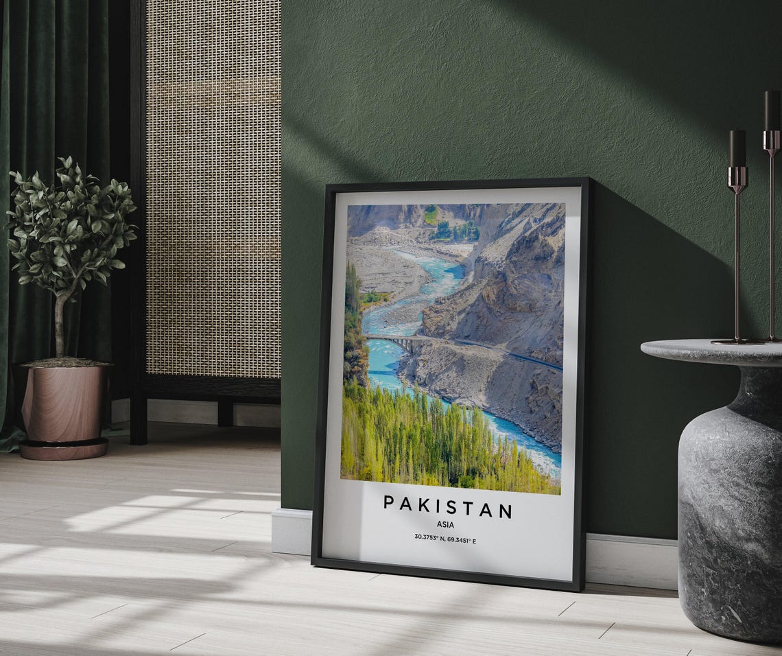 Pakistan Art Pakistan Print Pakistan Poster Pakistan Art Pakistan Photo Pakistan Map Pakistan Painting Pakistan Travel - Image 2