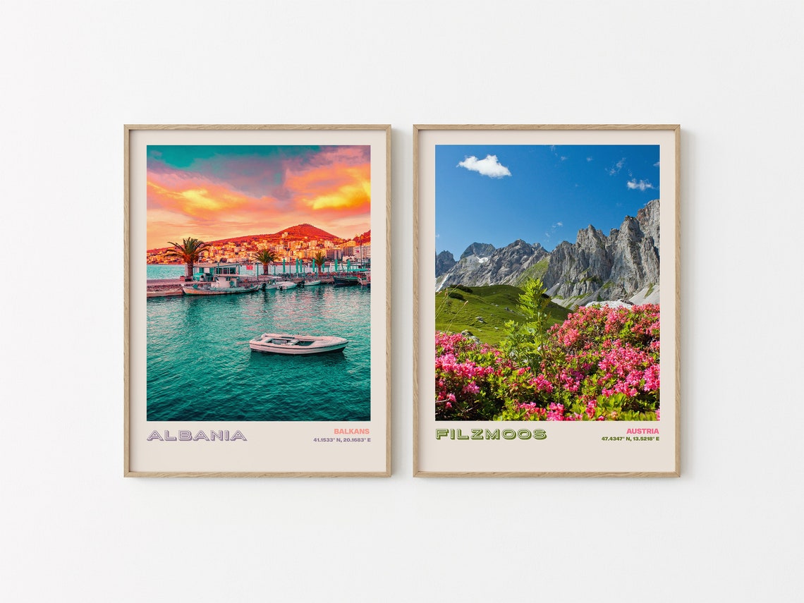 Albania Travel Poster Albania Print Albania Photo Print Albania Wall Decor Albania Travel Art Albania Albania Picture Albania 10 - Image 2