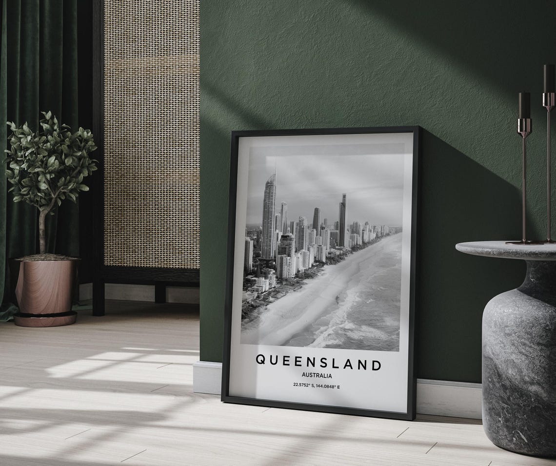 Queensland Art Queensland Print Queensland Poster Queensland Art Queensland Photo Queensland Map Queensland Painting Queensland Travel - Image 2