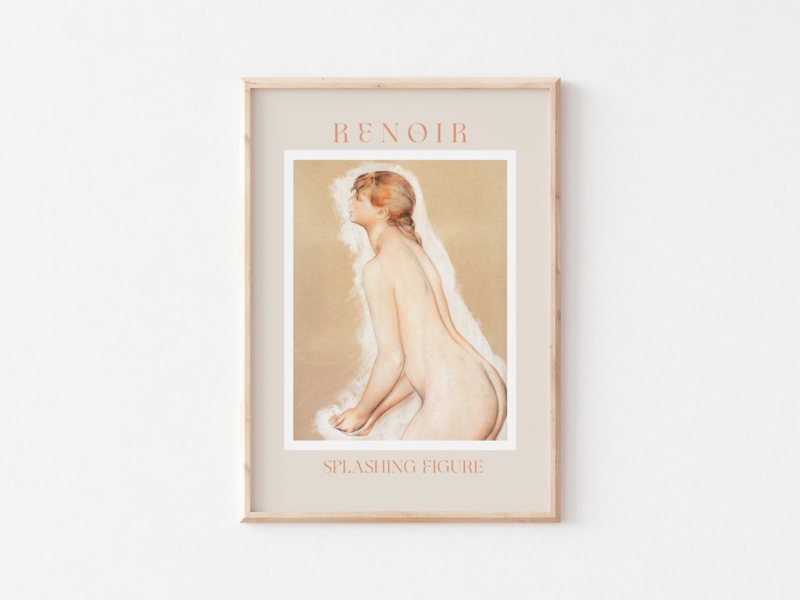 Renoir Poster August Renoir Print Renoir Wall Art Renoir Picture Renoir Monet Print Vintage Renoir Art Renoir Splashing Figure - Image 3